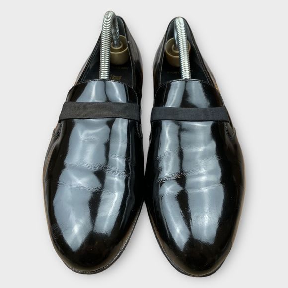 $195 Bally Men\'s 8 M Tuxedo Loafers Slip On Black Leather Fashion II France main image 14